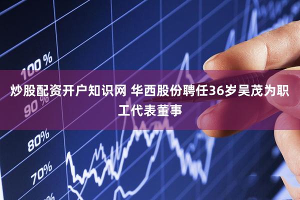 炒股配资开户知识网 华西股份聘任36岁吴茂为职工代表董事